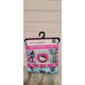 Warm Essentials Warm Underwear With Stretch Girls Set Size M Hello Kitty